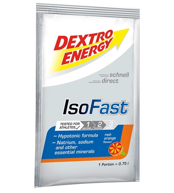 Dextro Energy Isofast czerowona pomarańcza sasz. 56 g