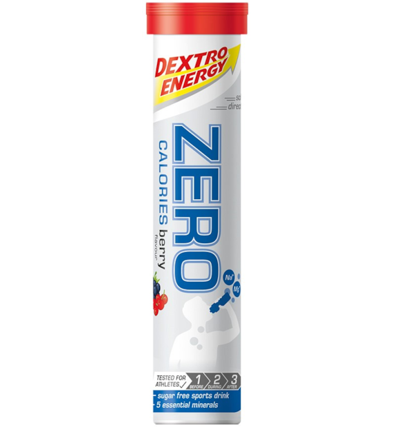 Dextro Energy Zero Calories Berry owocowy tuba 20 x 4 g