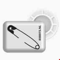 BibBits magnesy - agrafka biały