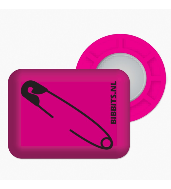 BibBits magnesy - agrafka różowy
