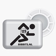 BibBits magnesy - biegacz biały