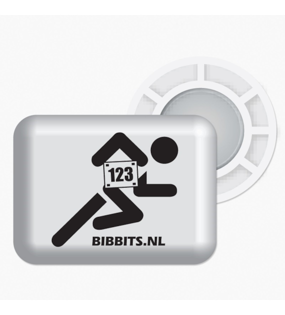 BibBits magnesy - biegacz biały