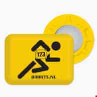 BibBits magnesy - biegacz żółty