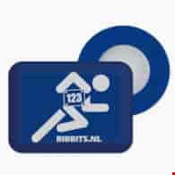 BibBits magnesy - biegacz granat/niebieski