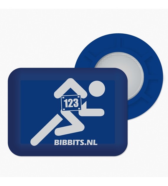 BibBits magnesy - biegacz granat