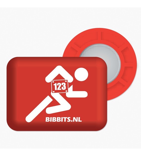 BibBits magnesy - biegacz czerwony