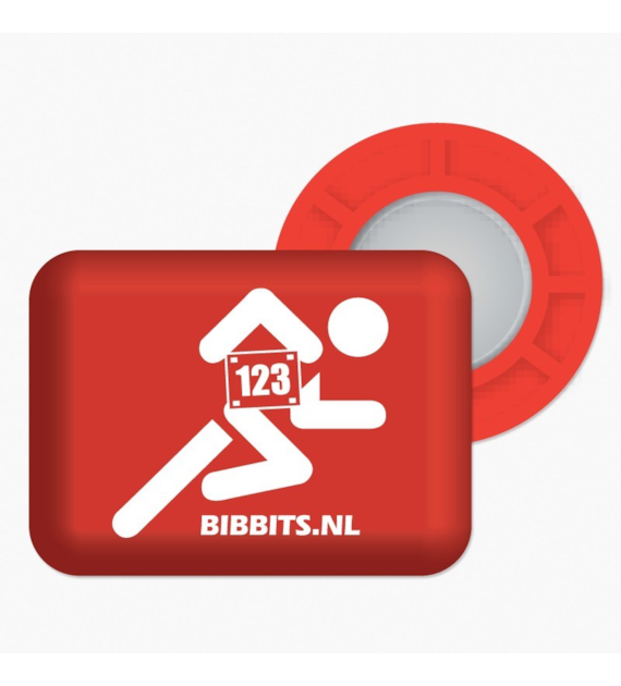 BibBits magnesy - biegacz czerwony