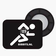 BibBits magnesy - biegacz czarny