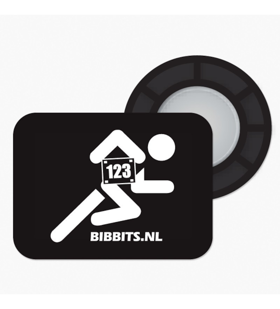 BibBits magnesy - biegacz czarny