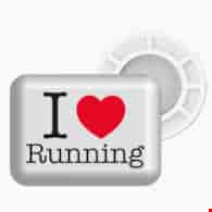 BibBits magnesy - kocham bieganie biały