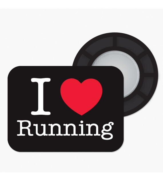 BibBits magnesy - kocham bieganie czarny