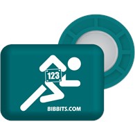 BibBits magnesy - biegacz petrol
