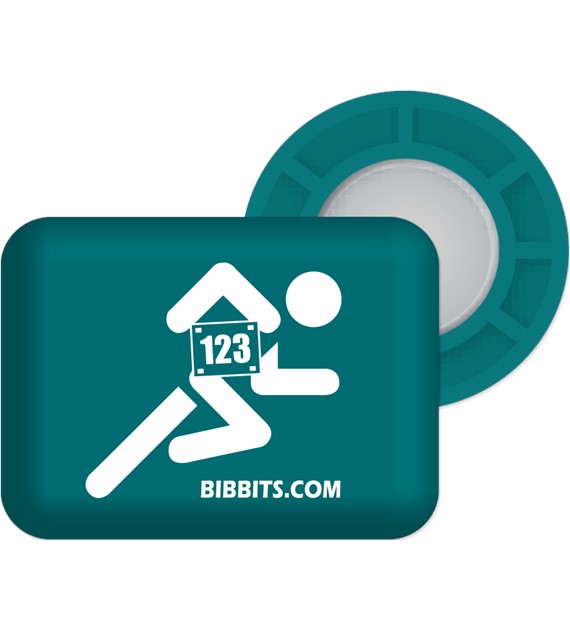 BibBits magnesy - biegacz petrol