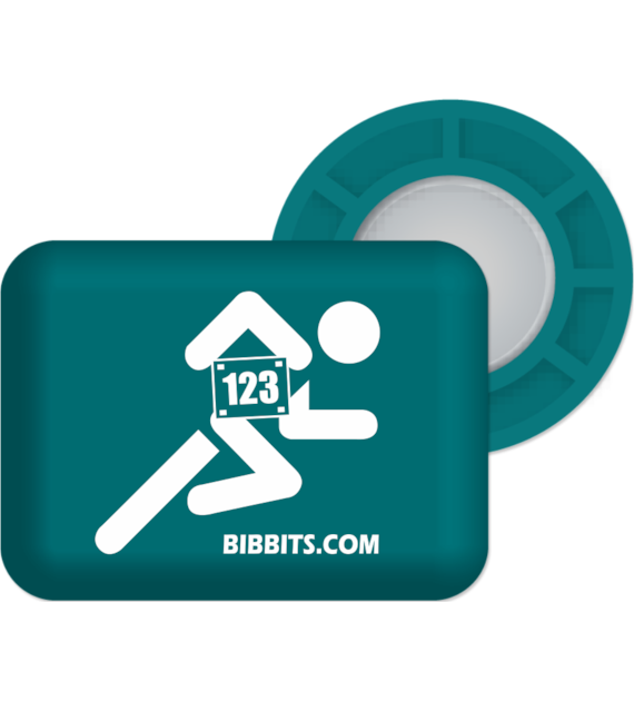 BibBits magnesy - biegacz petrol