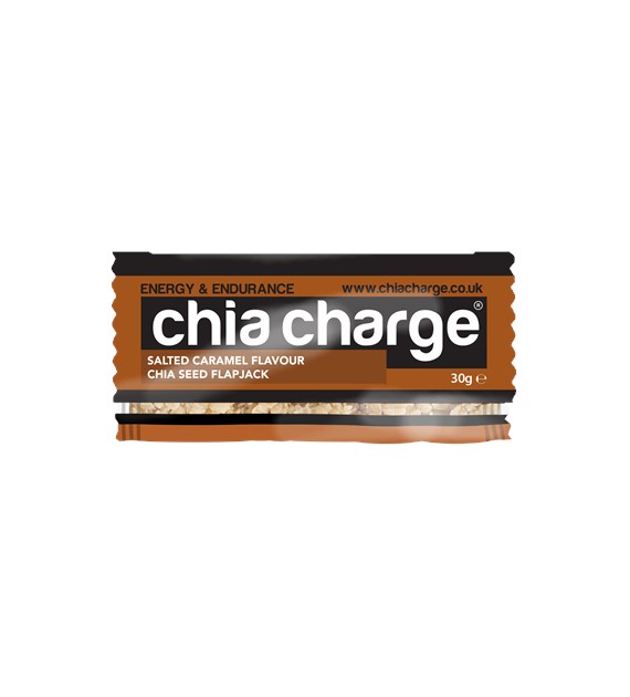 Chia Charge Mini Salted Caramel Flapjack - baton energetyczny słony karmel z nasionami chia 30g