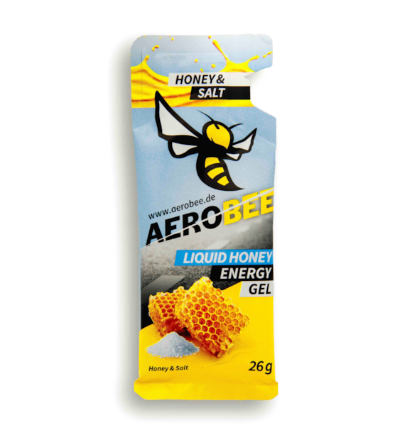 AeroBee Liquid Honey & Salt miodowy płynny żel energetyczny z solą morską 26 g