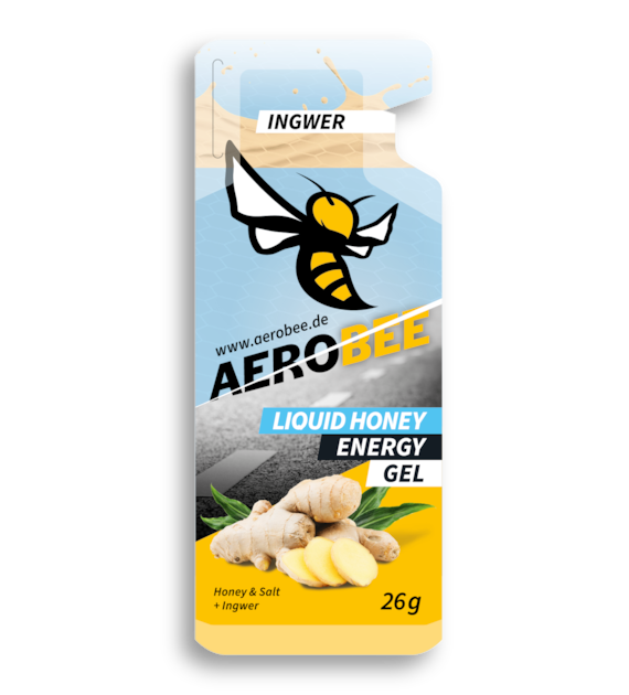 AeroBee Liquid Ingwer miodowy płynny żel energetyczny z imbirem 26 g