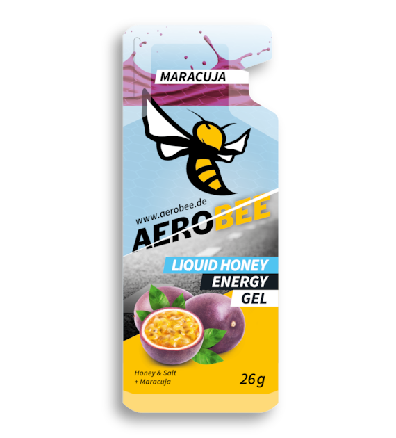 AeroBee Liquid Maracuja miodowy płynny żel energetyczny z marakują 26 g