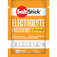 SaltStick Electrylote FastChews Tart Orange saszetka 10 szt. pastylki do żucia z elektrolitami o smaku pomarańczowym