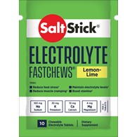 SaltStick Electrylote FastChews Lemon Lime pastylki do ssania z elektrolitami o smaku cytrynowo-limonkowym saszetka 10 szt.