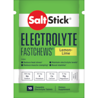 SaltStick Electrylote FastChews Lemon Lime saszetka 10 szt. pastylki do żucia z elektrolitami o smaku cytrynowo-limonkowym