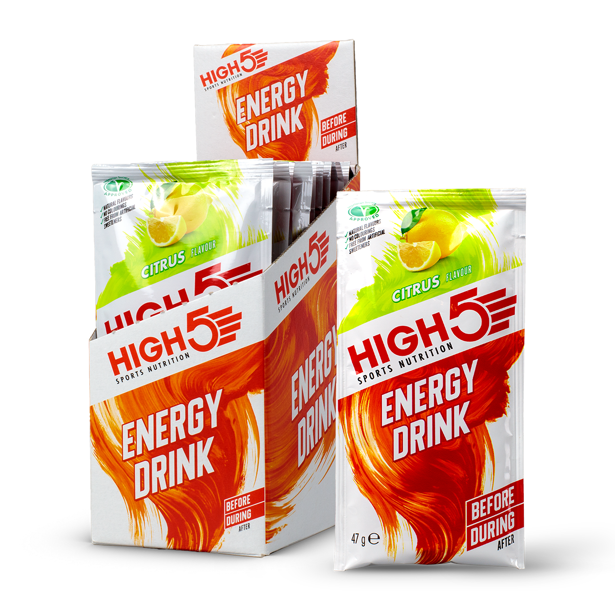 High5 Energy Drink Citrus napój energetyczny o smaku cytrusowym saszetka 47 g