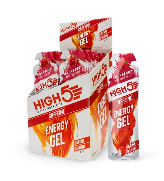 High5 Energy Gel Caffeine Raspberry żel energetyczny z kofeiną o smaku malinowym 40 g