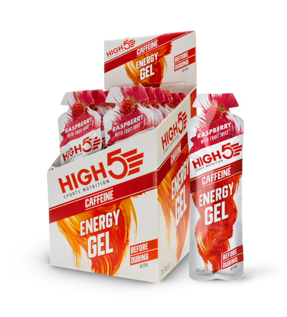 High5 Energy Gel Caffeine Raspberry żel energetyczny z kofeiną o smaku malinowym 40 g
