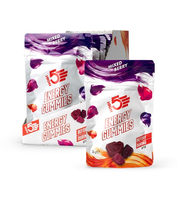 High5 Energy Gummies Mixed Berry żelki energetyczne o jagodowym 26 g