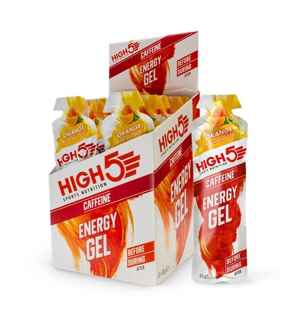 High5 Energy Gel Caffeine Orange żel energetyczny z kofeiną o smaku pomarańczowym 40 g