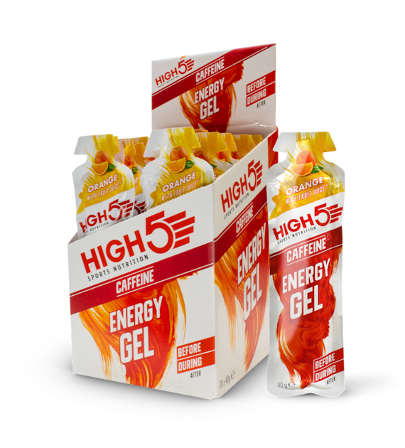 High5 Energy Gel Caffeine Orange żel energetyczny z kofeiną o smaku pomarańczowym 40 g