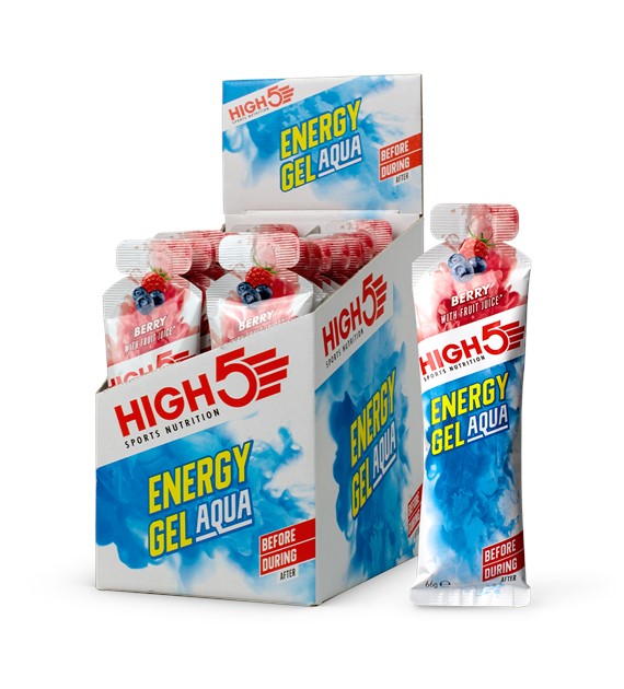 High5 Energy Gel Aqua Berry płynny żel energetyczny o smaku jagodowym 66 g