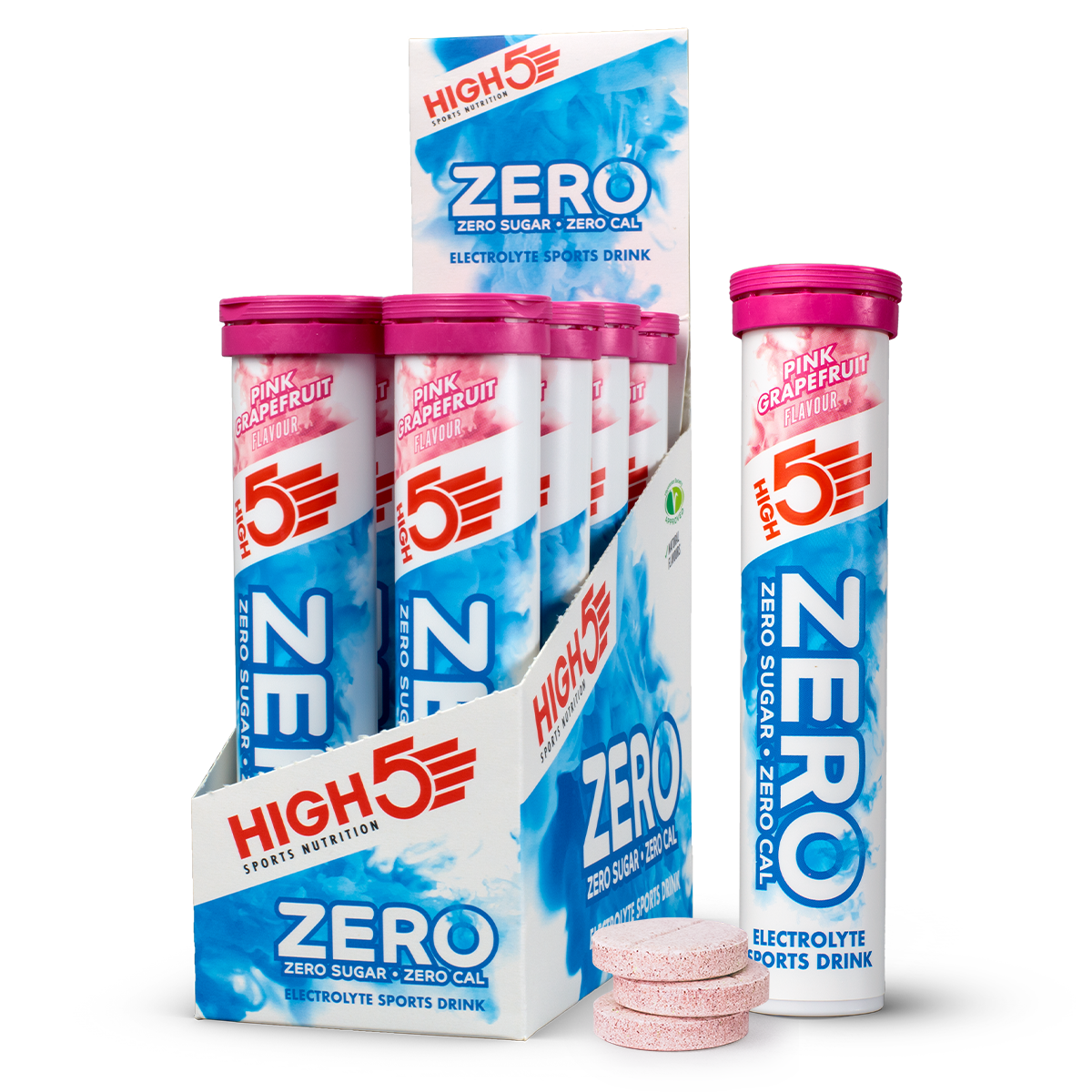 High5 Zero Electrolyte Sports Drink Pink Grapefruit napój z elektrolitami o smaku różowego grejpfruta 20 x 4 g