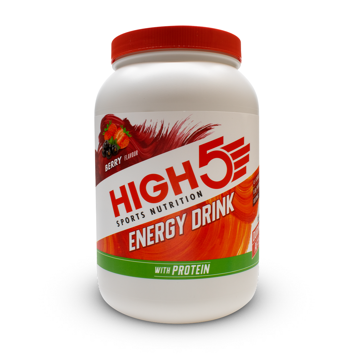 High5 Energy Drink with Protein (4:1) Berry napój energetyczny z białkiem (4:1) o smaku jagodowym puszka 1,6 kg