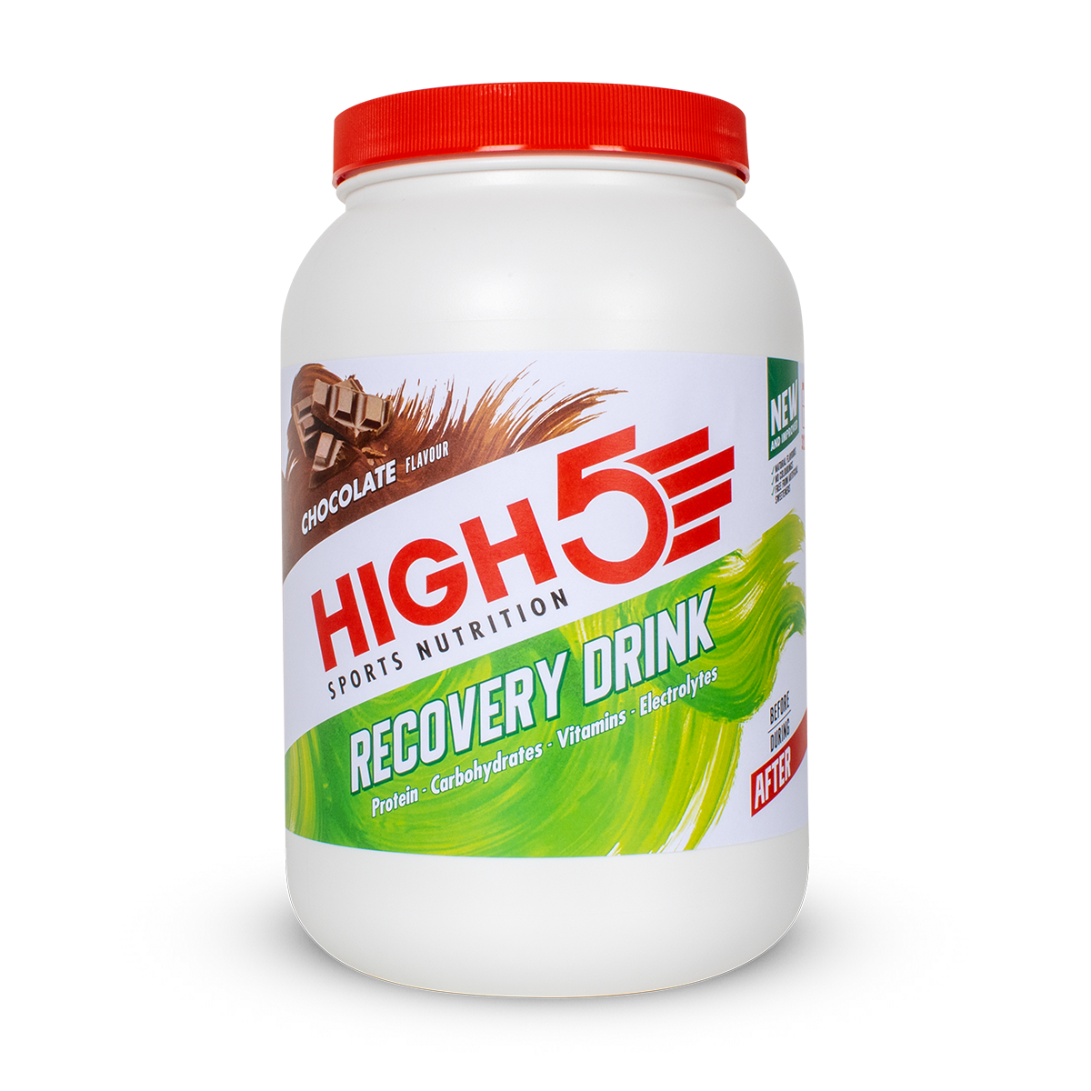 High5 Recovery Drink Chocolate napój białkowy o smaku czekoladowym puszka 1,6 kg