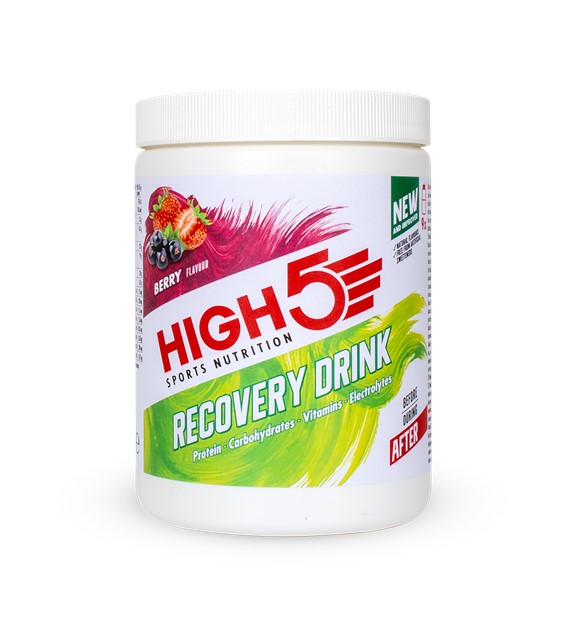 High5 Recovery Drink Berry napój białkowy o smaku jagodowym puszka 450 g