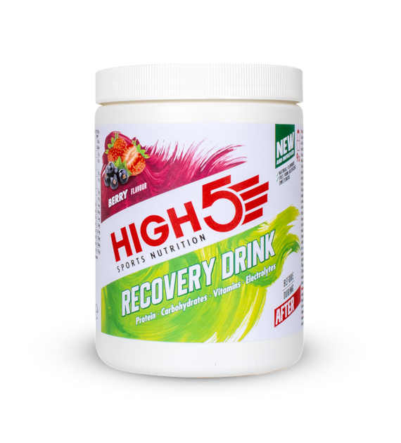 High5 Recovery Drink Berry napój białkowy o smaku jagodowym puszka 450 g