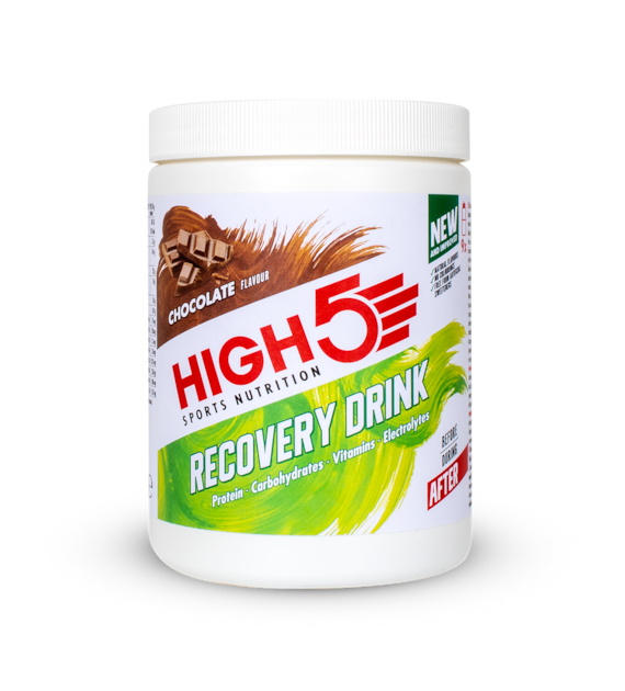 High5 Recovery Drink Chocolate napój białkowy o smaku czekoladowym puszka 450 g