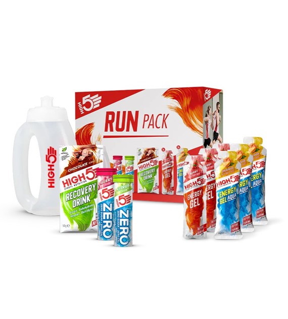 High5 Run Pack (zestaw żeli i napojów z butelką z uchwytem)