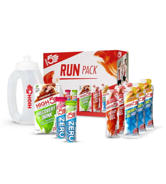 High5 Run Pack (zestaw żeli i napojów z butelką z uchwytem)