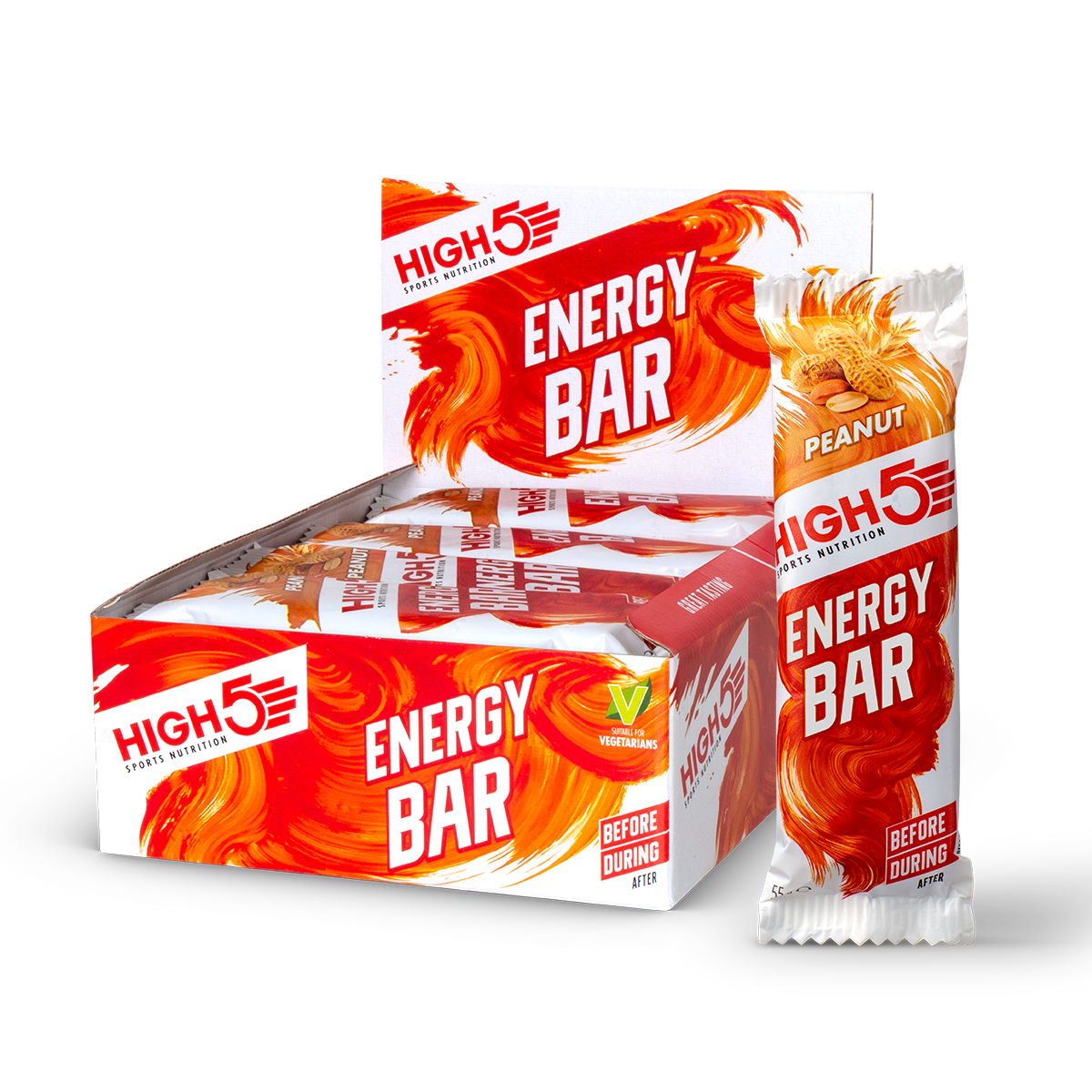 High5 Energy Bar Peanut baton energetyczny z orzechami ziemnymi 55 g