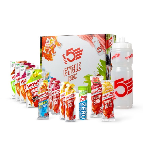 High5 Cycle Pack (zestaw żeli, batonów, napojów z bidonem)