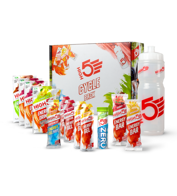 High5 Cycle Pack (zestaw żeli, batonów, napojów z bidonem)