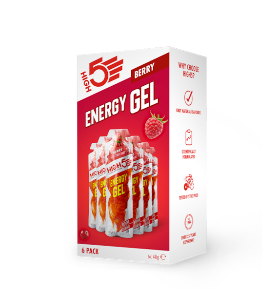 High5 Energy Gel Berry x6 zestaw 6 żeli energetyczny o smaku jagodowym 40 g