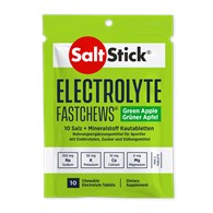 SaltStick Electrylote FastChews Green Apple pastylki do żucia z elektrolitami o smaku jabłkowym saszetka 10 szt.