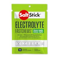 SaltStick Electrylote FastChews Green Apple saszetka 10 szt. pastylki do żucia z elektrolitami o smaku jabłkowym