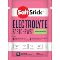 SaltStick Electrylote FastChews Watermelon saszetka 10 szt. pastylki do żucia z elektrolitami o smaku arbuzowym