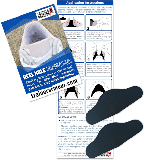 Brit-Patch łatki na zapiętek CZARNE do naprawy i ochrony butów