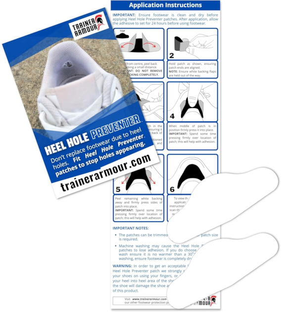 Brit-Patch łatki na zapiętek BIAŁE do naprawy i ochrony butów