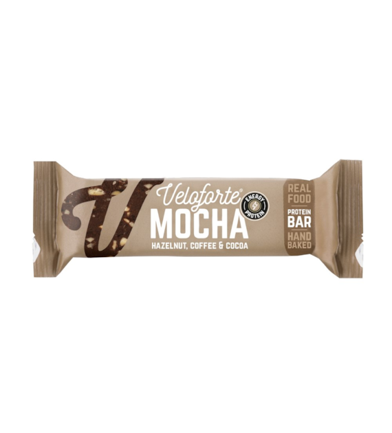 Veloforte Mocha - baton białkowy z orzechami laskowymi, kawą i kakao 55g